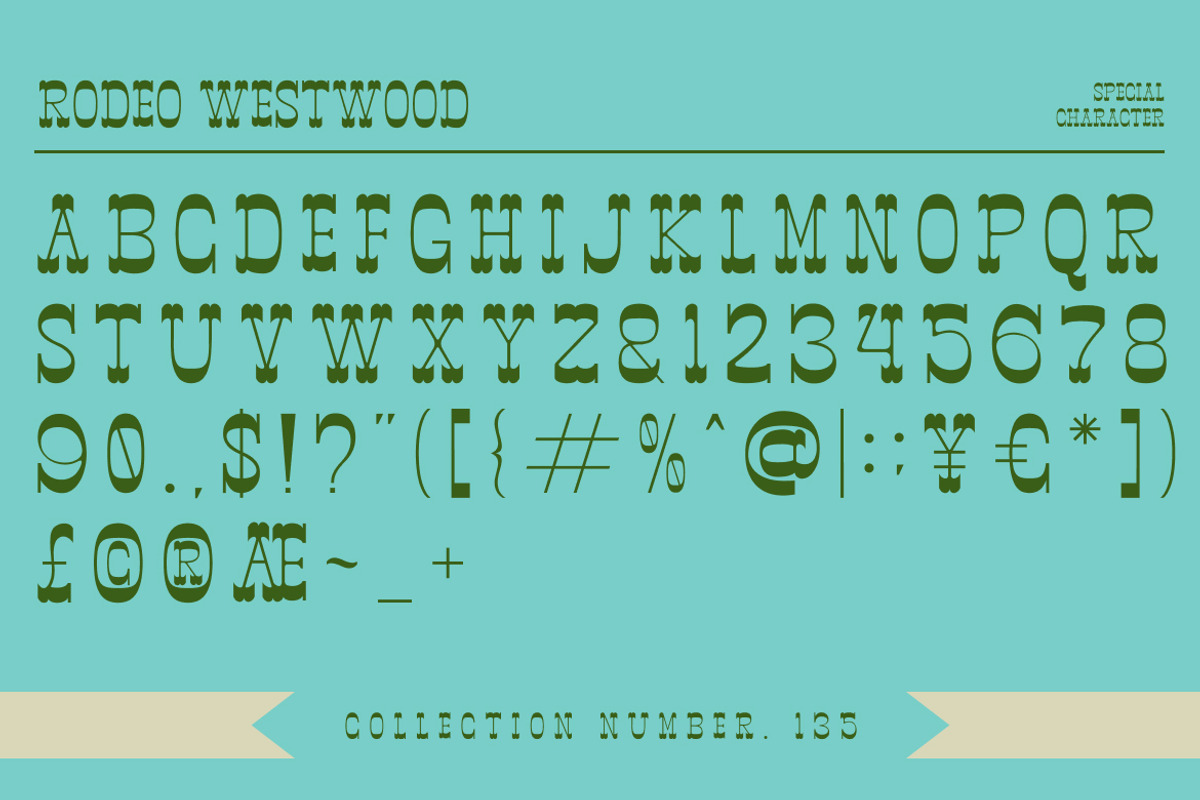Rodeo Westwood Slab Serif Font, a Slab Serif Font by Vadovastd (Photo 2 of 7)