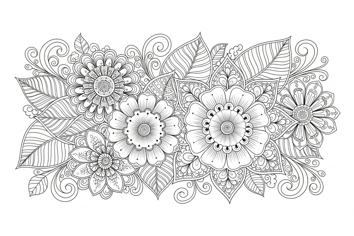 Coloring Pages for Adults, an Object Graphic by RVECT