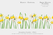 Daffodil Birth Month Flower Clipart, an Illustration by Ksenia Shmakova (Thumbnail 5 of 7)