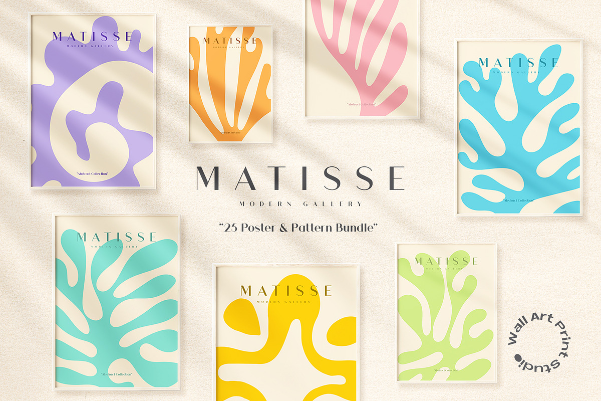 Matisse Modern Gallery 4, a Graphic by Wall Art Print Studio (Photo 3 of 21)