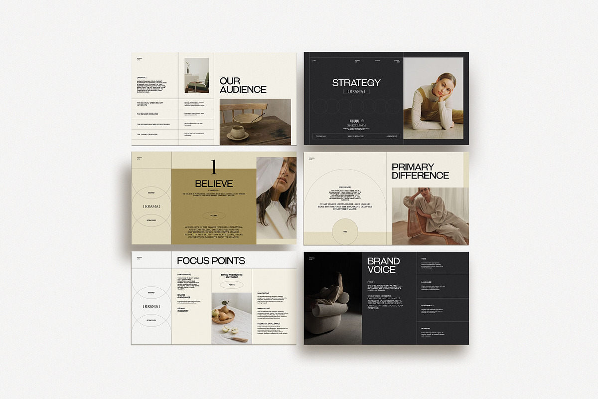 Krama Brand Strategy Template, a Presentation Template by Studio Elevate (Photo 5 of 12)