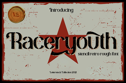 Raceryouth, a Sans Serif Font by LetterStock