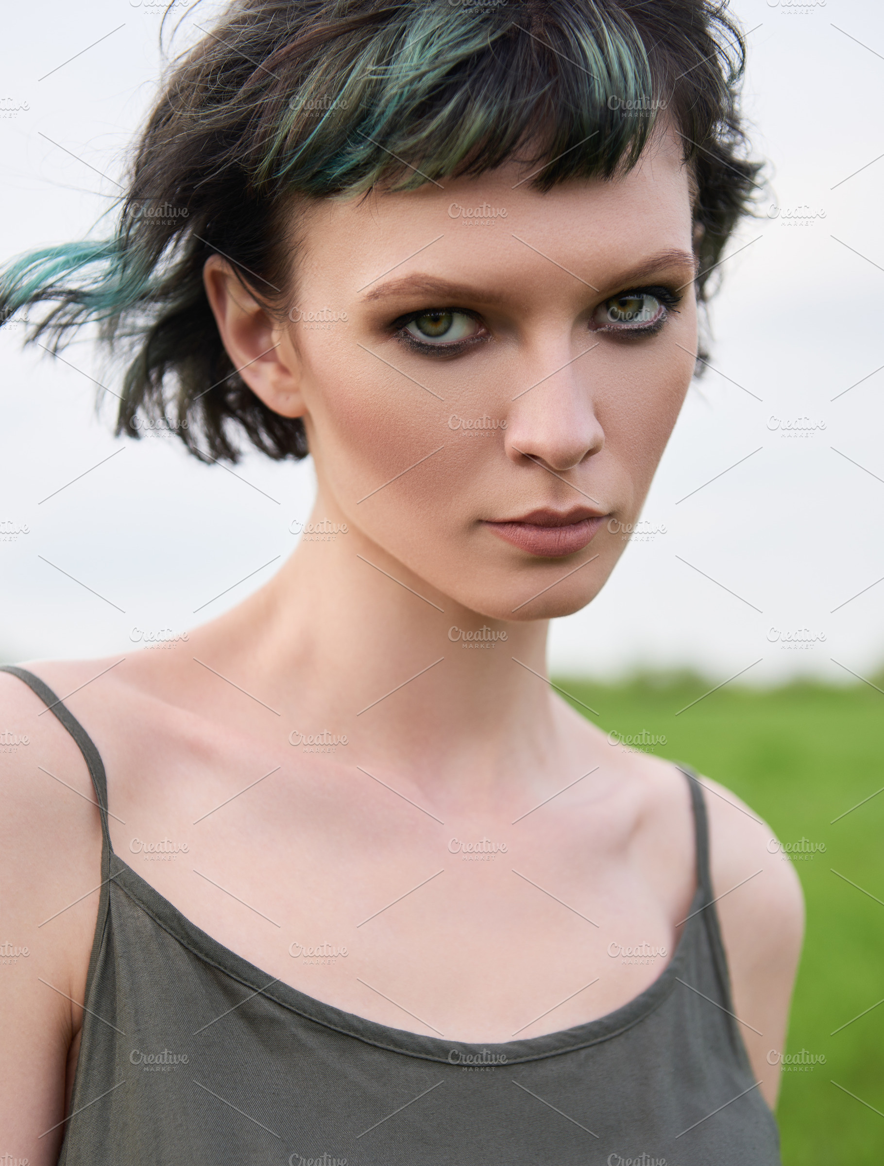 Outdoor portrait of beautiful girl containing girl, woman, and face, a Person Photo by Jetrel