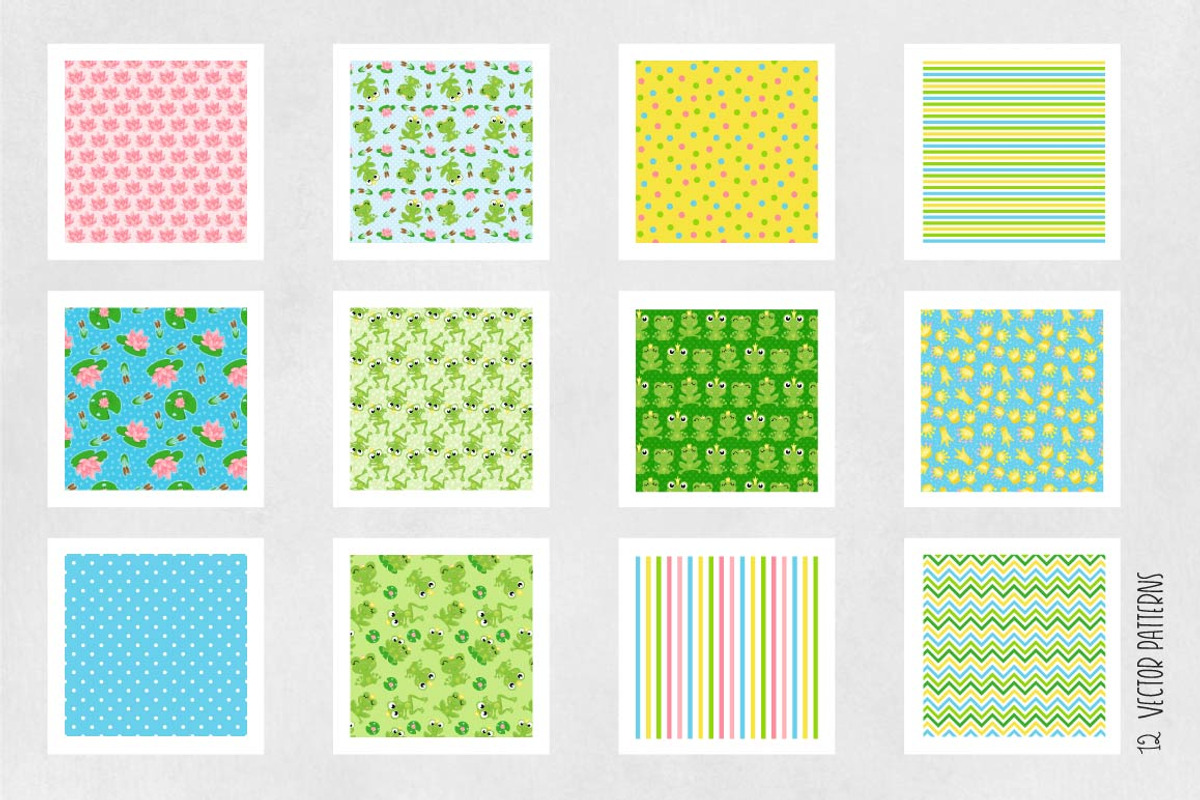 FROG POND Pattern collection, a Pattern Graphic by PrettyPatterns (Photo 5 of 5)