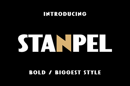 Stanpel - Poster Public Font