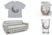 Boho Floral Moon Home Decor Design, a Person Illustration by Gfx_Store (Thumbnail 2 of 3)