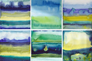 25  Abstract Watercolor Backgrounds, a Texture Graphic by Sweet Fig (Thumbnail 3 of 10)