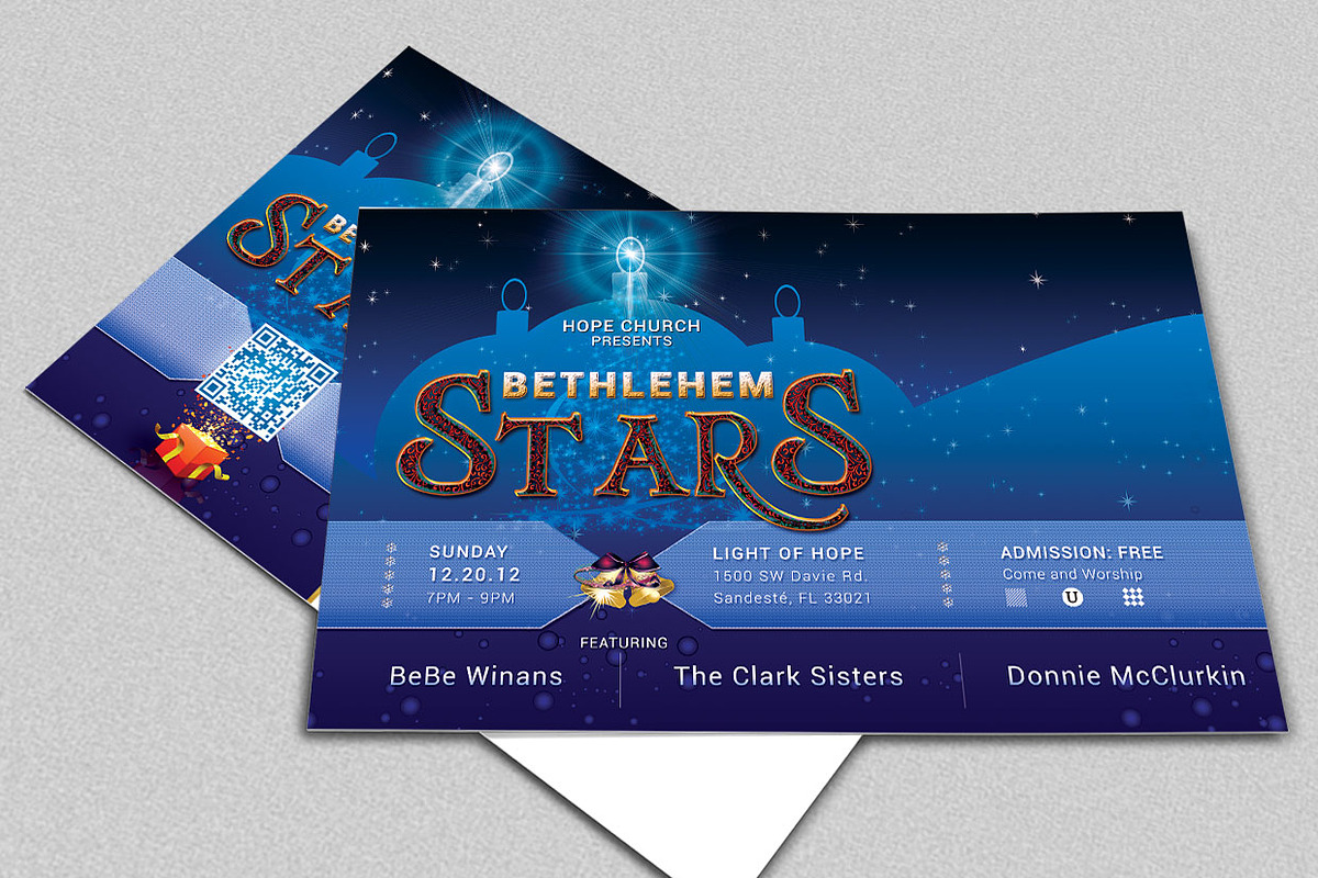 Christmas Concert Postcard Template, a Flyer Template by Godserv Designs (Photo 1 of 4)