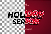 Text Effect Holiday Season, a Brushes & More by Navy Graphic (Thumbnail 2 of 2)