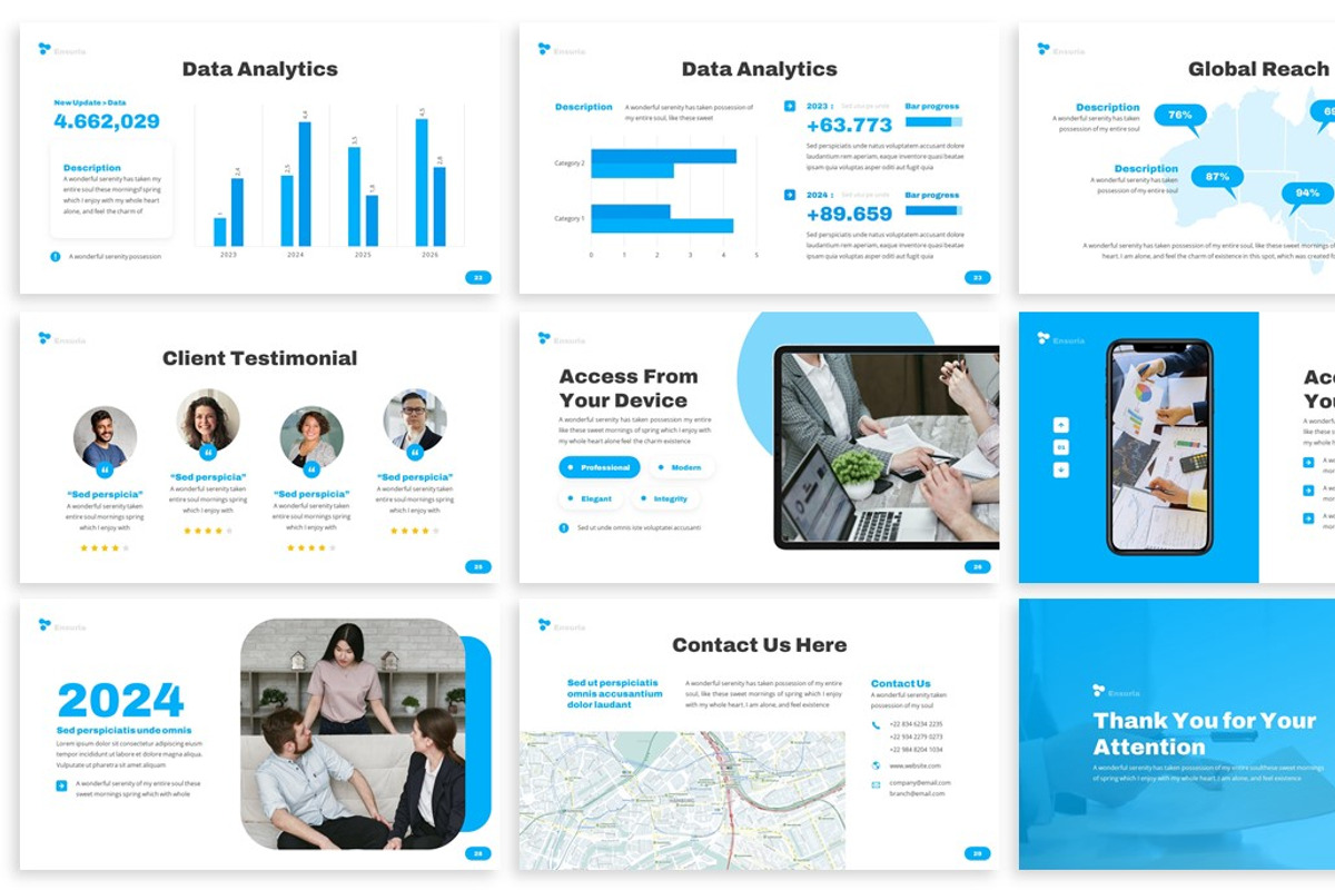 Ensuria - Insurance Keynote Template, a Presentation Template by SlideFactory (Photo 4 of 4)