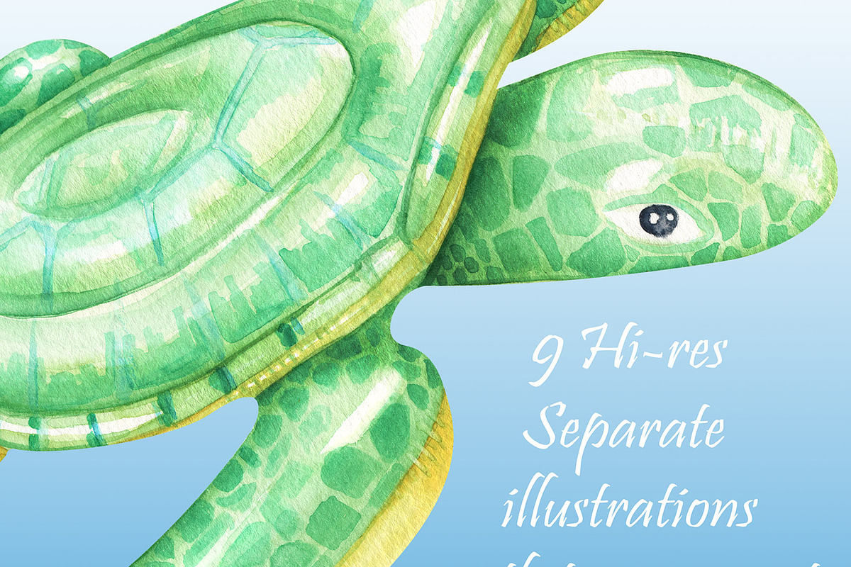 Pool float clipart, an Illustration by Sweet sweet design (Photo 4 of 4)