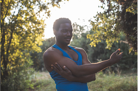 The strong young man have a workout, a Sports & Recreation Photo by oksix