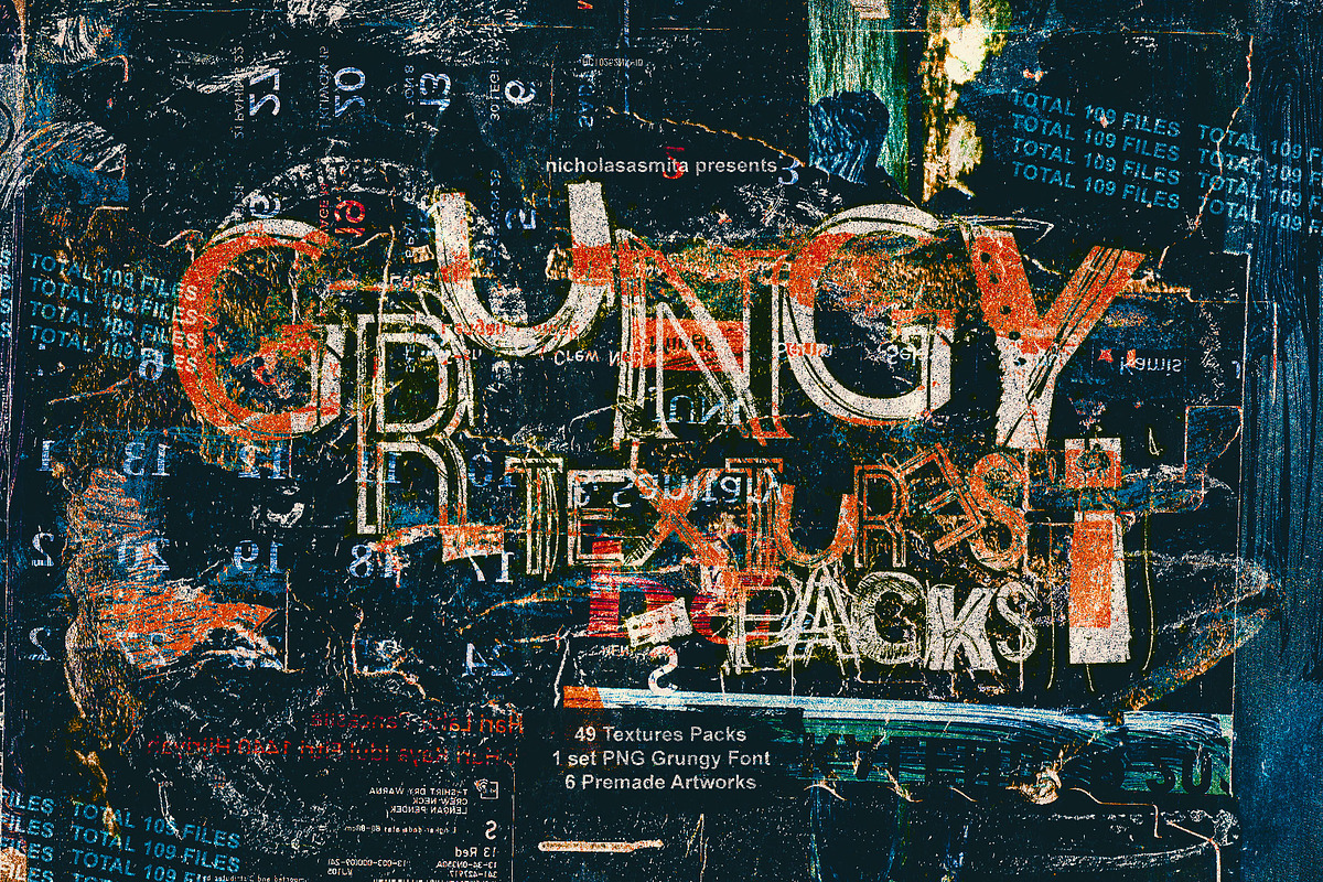 Grungy Textures Packs, a Texture Graphic by nicholasasmita (Photo 1 of 9)