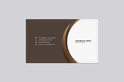 Business Card minimalist Brown, a Business Card Template by dulchaer29 (Thumbnail 2 of 3)