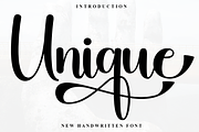 Unique, a Script Font by FreshTypeINK (Thumbnail 1 of 8)