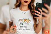 Coffee Morning Hand-drawn PNG Bundle, an Illustration by GlitterCraft (Thumbnail 4 of 101)