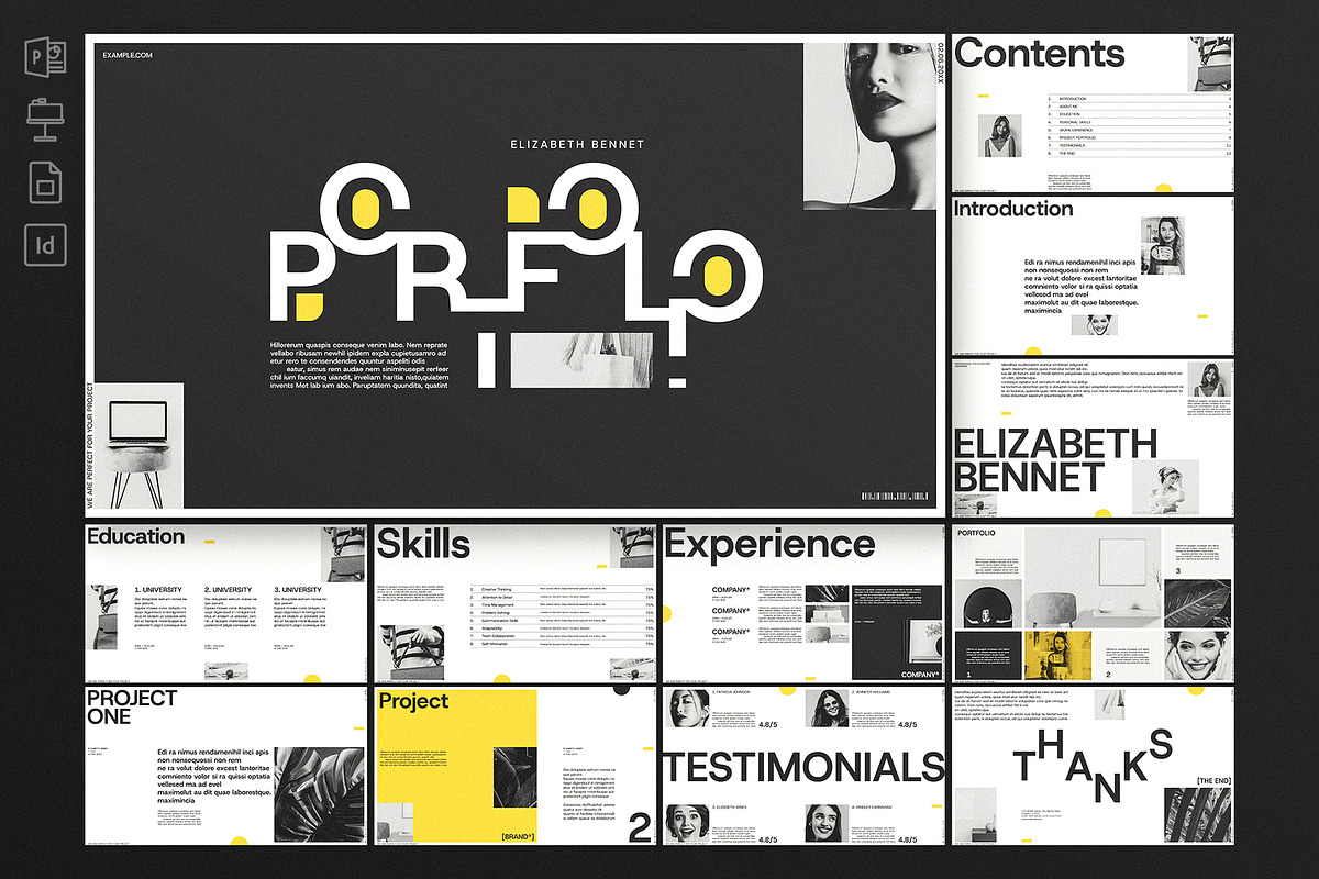Portfolio Presentation Template, a Presentation Template by E-Type (Photo 1 of 4)