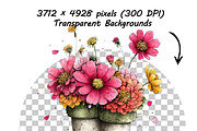 Whimsical Spring Flowers ClipartS, a Graphic by one-touch (Thumbnail 17 of 18)