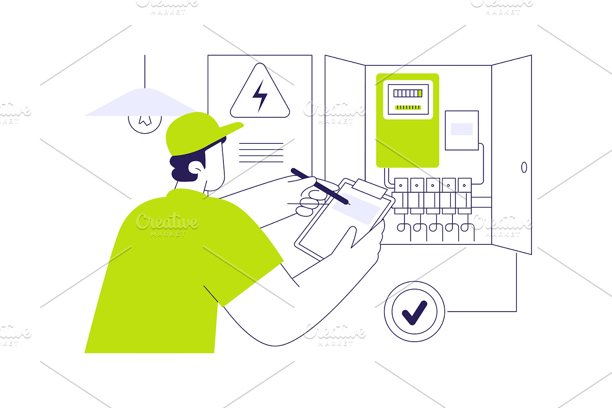 Home energy auditor abstract concept, an Object Illustration by Visual Generation
