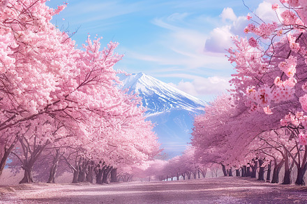 Beautifully sakura trees in the park, a Nature Photo by AlyaAnd