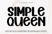 Simple Queen, a Handwritten Font by InermediaSTUDIO (Thumbnail 1 of 7)