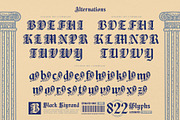 Black Kiyrand Typeface, a Blackletter Font by alit design (Thumbnail 5 of 17)