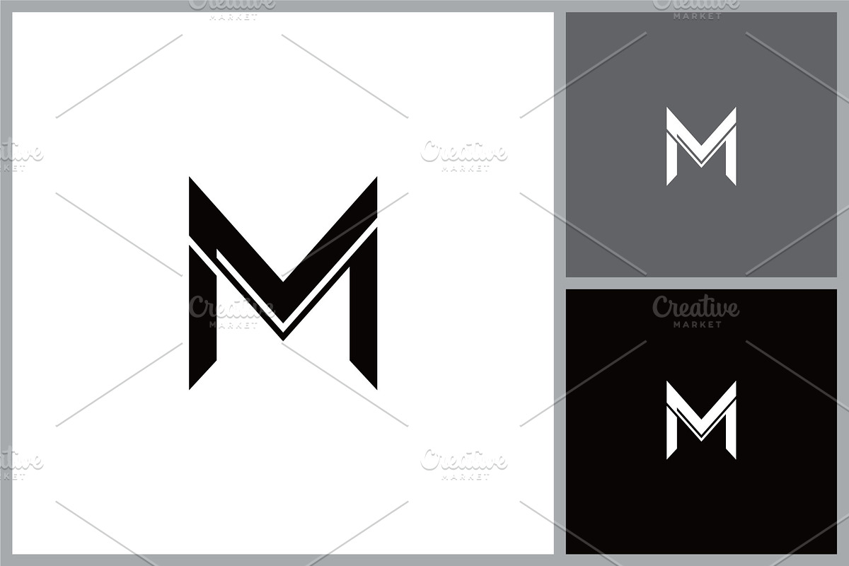 Modern Wide Letter M Symbol, a Branding & Logo Template by quadrazo (Photo 2 of 2)