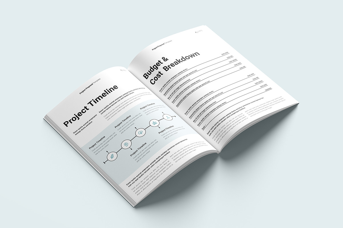 Project Proposal Template, a Brochure Template by GoldenGrid Studio (Photo 5 of 8)