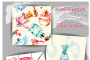 Watercolor  collection of perfume, an Object Graphic by Gulnara Khadeeva (Thumbnail 3 of 4)