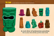 Hawaiian and Tiki Graphics Bundle, an Illustration by Wingsart Studio (Thumbnail 9 of 10)