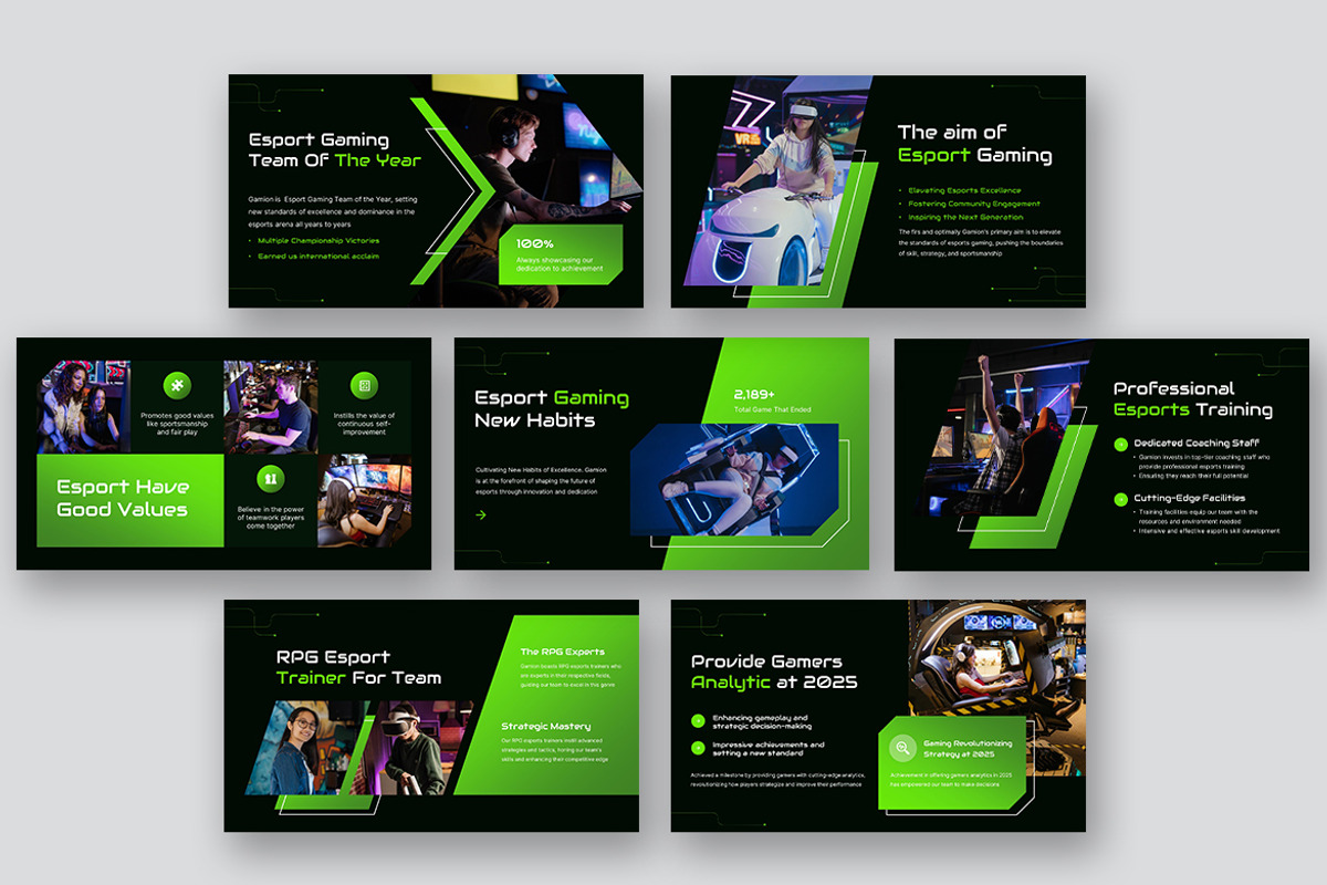 Gamion Esport Gaming Powerpoint, a Presentation Template by kerismaker (Photo 4 of 10)