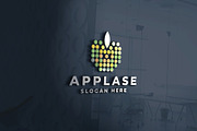Colorful Pixel Dot Apple Logo, a Branding & Logo Template by Design_Planet (Thumbnail 1 of 3)