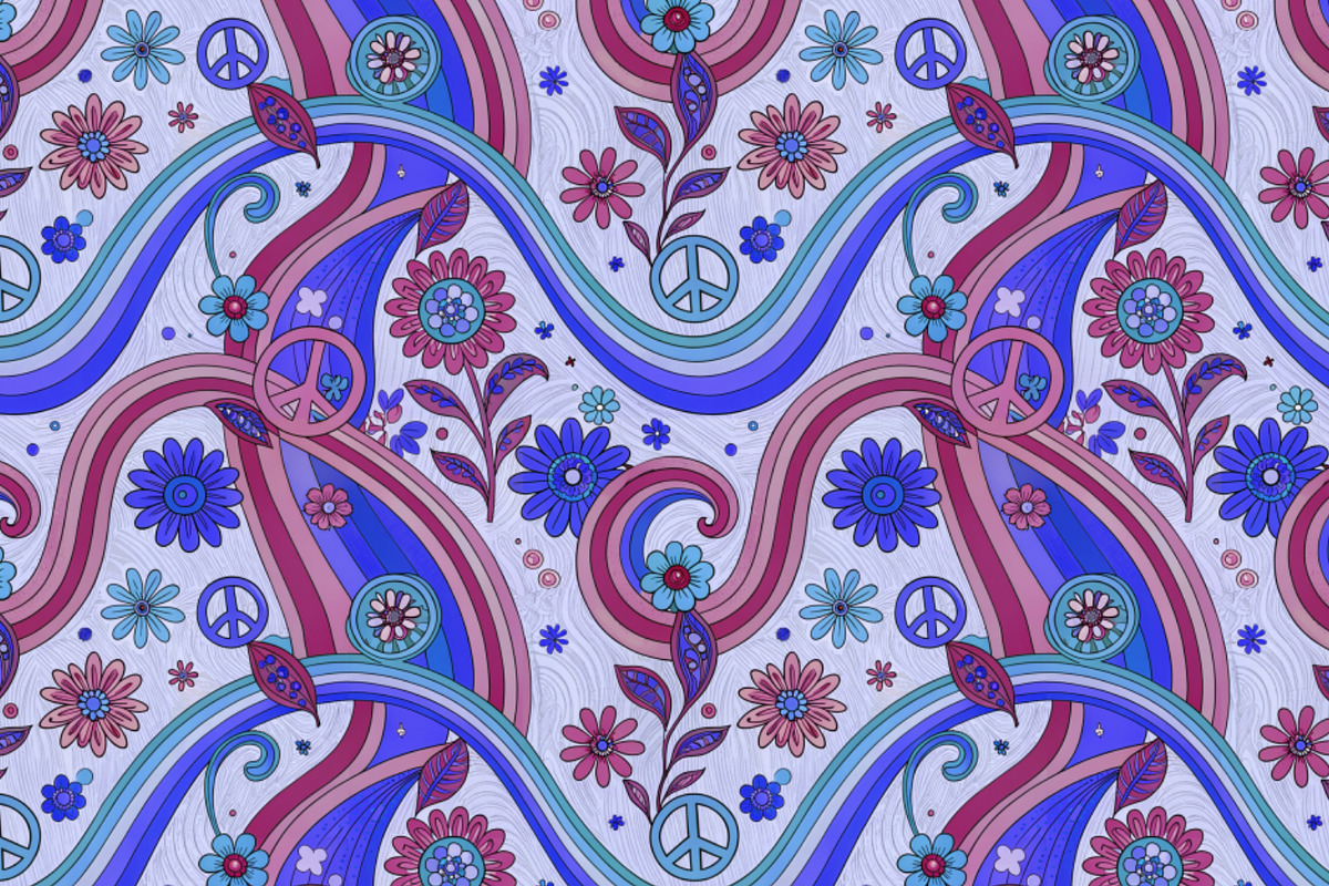 A set of seamless patterns of 70s., a Pattern Graphic by Designs by Helen Trupak (Photo 4 of 8)