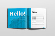 Square Annual Report Brochure, a Brochure Template by New Lines (Thumbnail 2 of 10)