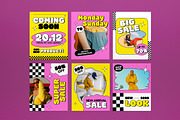 Yellow Pink Fashion Instagram Set, a Social Media Template by graphicook (Thumbnail 2 of 3)