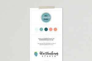 Brand Board Template PSD Canva