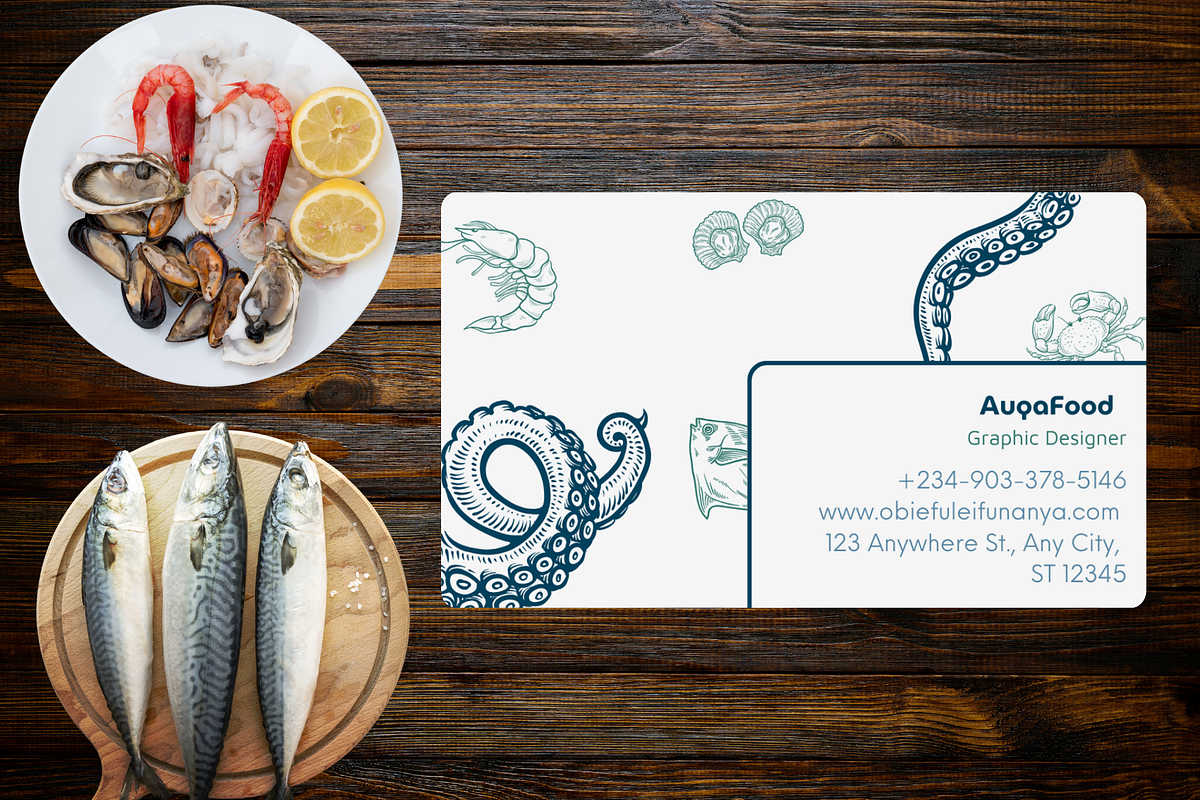 Restaurant Business Card Template, a Branding & Logo Template by Semantic Studio (Photo 2 of 2)