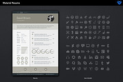 Material Resume Retro, a Resume Template by ikono.me (Thumbnail 4 of 4)