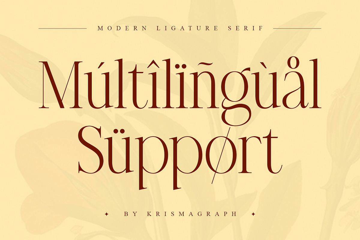 Modelista Light | Ligature Serif, a Serif Font by Krismagraph (Photo 9 of 10)