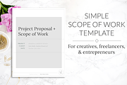 Scope of Work & Project Proposal, a Brochure Template by Mint Made (Thumbnail 1 of 5)
