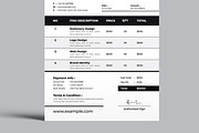 Invoice Design Template, a Stationery Template by MightyDesign (Thumbnail 4 of 7)