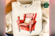 Watercolor Movie Night Clipart, an Illustration by Designworld (Thumbnail 8 of 8)