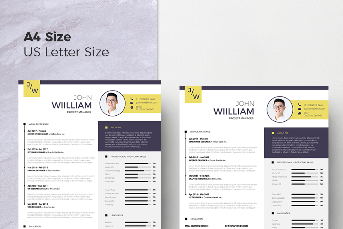 Creative Resume & CV Template, a Resume Template by Hito Graphic (Photo 8 of 8)