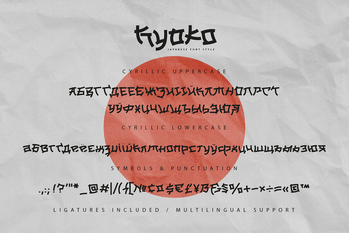 Kyoko, a Sans Serif Font by chekart (Photo 10 of 10)