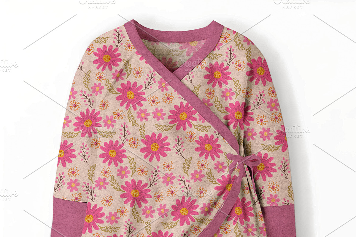 Organic Floral Patterns Collection, a Pattern Graphic by Nora Gad (Photo 16 of 18)