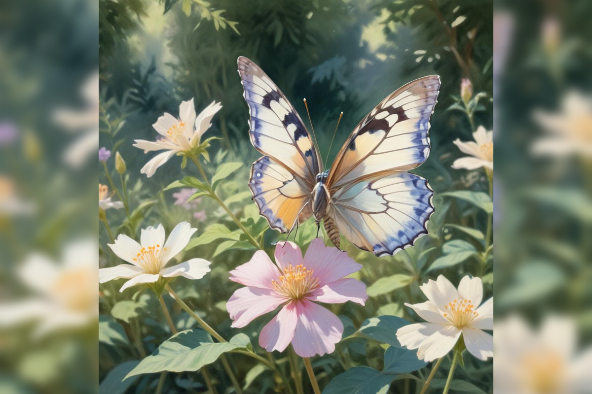 3D Butterfly Midjourney Prompts, a Background Graphic by Design Laz (Photo 7 of 7)