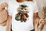 Whimsical Christmas Little Worker, a Seasonal Illustration by CreationArt (Thumbnail 6 of 7)