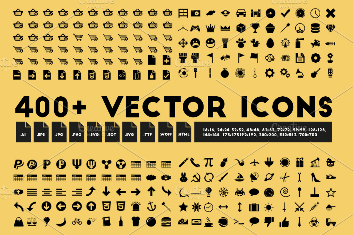 400+ vector icons, an Icon by PixelGlobe (Photo 1 of 4)
