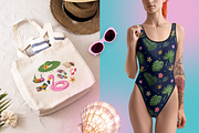 Summer vector clipart, beach sticker, a Seasonal Illustration by harmonia_green_art (Thumbnail 2 of 14)