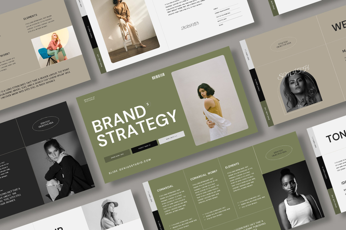 Brand Strategy Presentation Template, a Presentation Template by Slide_Genius1 (Photo 2 of 6)